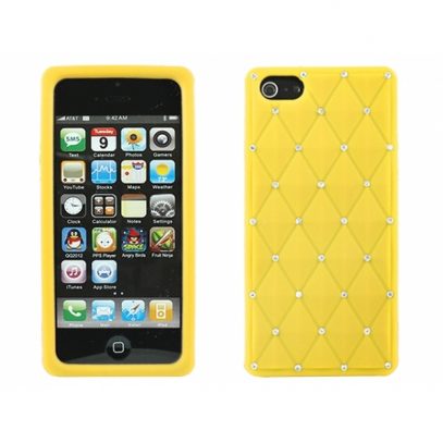 Apple iPhone 5 / 5S Timantti Kuori Keltainen