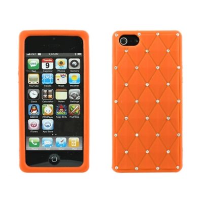 Apple iPhone 5 / 5S / SE Timantti Kuori Oranssi