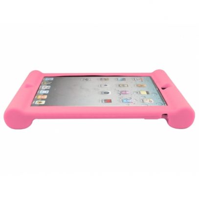 Apple iPad 2, 3, 4 Silikooni Suoja Vaaleanpunainen