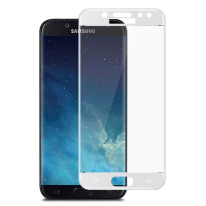 Samsung Galaxy J5 (2017) Täysin Peittävä Suojalasi Valkoinen