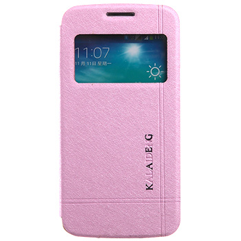Samsung Galaxy S5 Vaaleanpunainen Ikkuna Kotelo