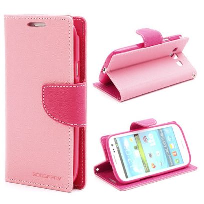 Samsung Galaxy S3 Vaaleanpunainen Fancy Lompakkokotelo