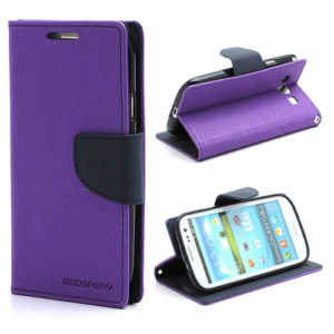 Samsung Galaxy S3 Violetti Fancy Lompakkokotelo