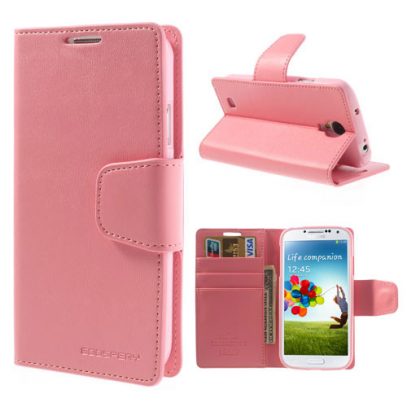 Samsung Galaxy S4 Vaaleanpunainen Sonata Lompakkokotelo