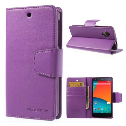 LG Nexus 5 Violetti Sonata Lompakkokotelo