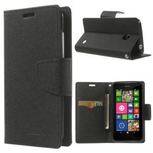 Nokia Lumia 630 / 635 Musta Fancy Lompakkokotelo