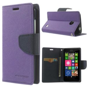 Nokia Lumia 630 / 635 Violetti Fancy Lompakkokotelo