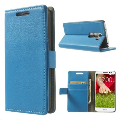 LG G2 Mini Sininen Lompakkokotelo Suoja