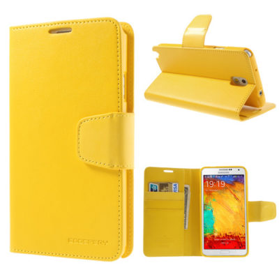 Samsung Galaxy Note 3 Keltainen Sonata Lompakkokotelo