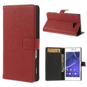 Sony Xperia M2 Punainen Lompakko Suojakotelo