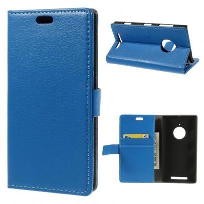 Nokia Lumia 830 Sininen Lompakkokotelo Suoja
