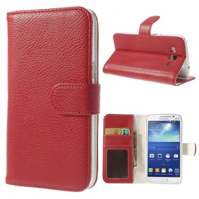 Samsung Galaxy Grand 2 Punainen Lompakkokotelo