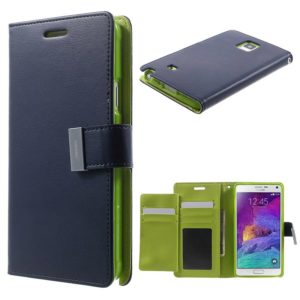 Samsung Galaxy Note 4 Sininen Rich Diary Kotelo