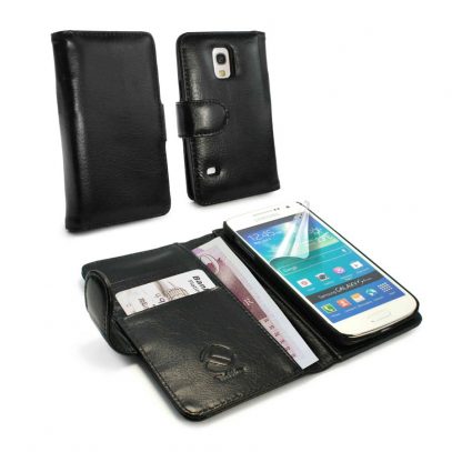 Samsung Galaxy S5 Mini Musta Tuff-Luv Nahkakotelo