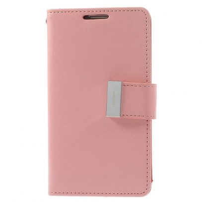LG G3 Vaaleanpunainen Rich Diary Suojakotelo
