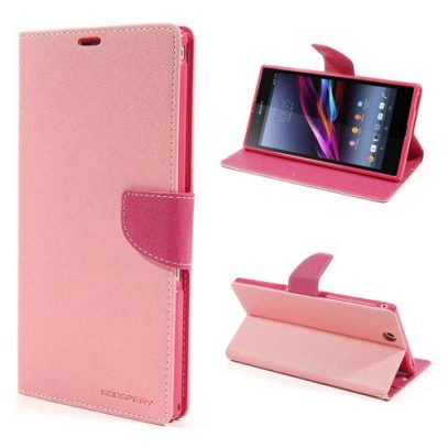 Sony Xperia Z Ultra Vaaleanpunainen Fancy Suojakotelo