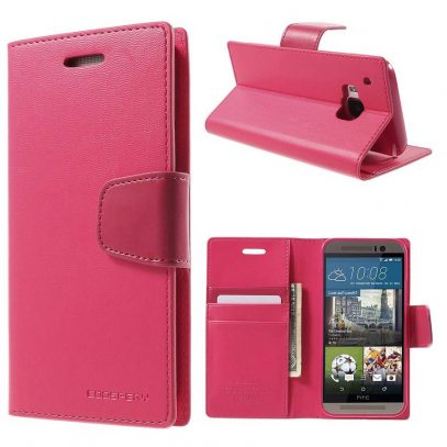 HTC One M9 Pinkki Sonata Lompakkokotelo