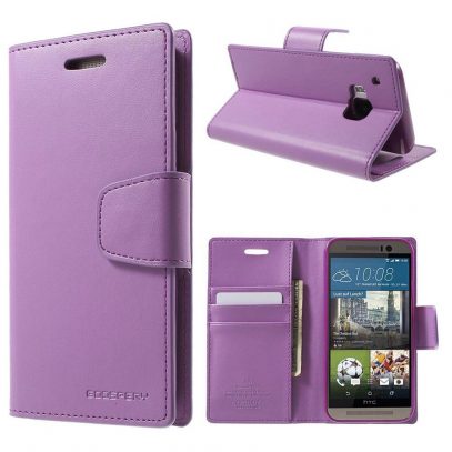 HTC One M9 Violetti Sonata Lompakkokotelo
