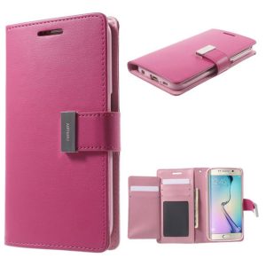 Samsung Galaxy S6 Edge Kotelo Rich Diary Pinkki