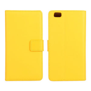Huawei P8 Lite Keltainen Nahka Lompakkokotelo