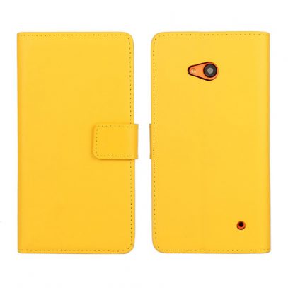 Microsoft Lumia 640 LTE Nahkakotelo Keltainen