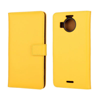 Microsoft Lumia 950 XL Nahkakotelo Keltainen