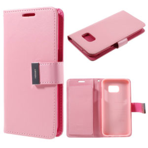 Samsung Galaxy S7 Kotelo Rich Diary Vaaleanpunainen