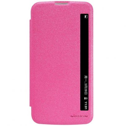 LG K10 4G Suojakuori Nillkin Sparkle Pinkki