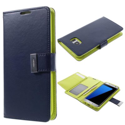 Samsung Galaxy S7 Edge Kotelo Sininen Rich Diary