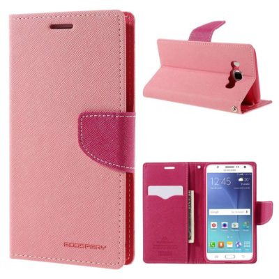 Samsung Galaxy J5 (2016) Kotelo Fancy Vaaleanpunainen