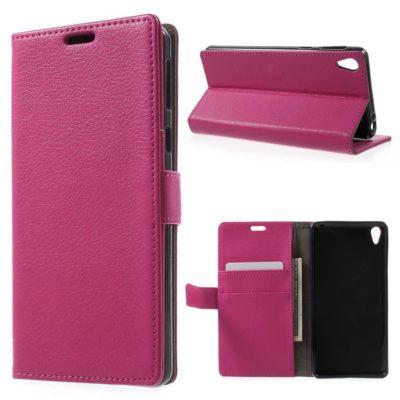 Sony Xperia E5 Suojakotelo – Pinkki Lompakko