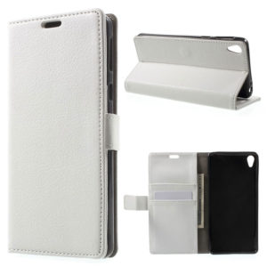 Sony Xperia E5 Suojakotelo – Valkoinen Lompakko