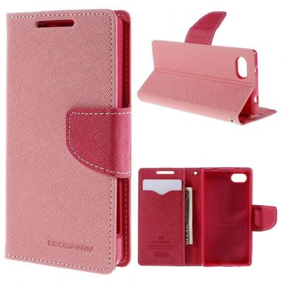 Sony Xperia Z5 Compact Suojakotelo Fancy Vaaleanpunainen