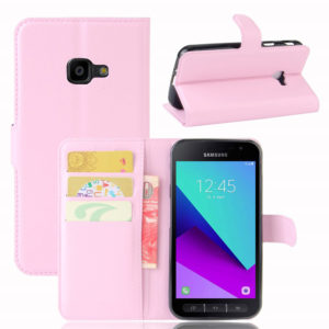 Samsung Galaxy Xcover 4 / 4s Lompakkokotelo Vaaleanpunainen