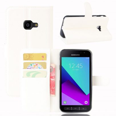 Samsung Galaxy Xcover 4 Lompakkokotelo Valkoinen