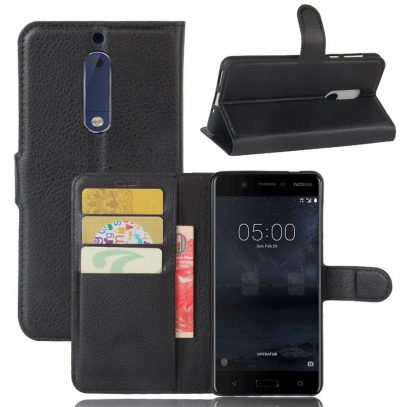 Nokia 5 Suojakotelo Musta Lompakko