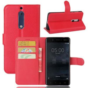 Nokia 5 Suojakotelo Punainen Lompakko