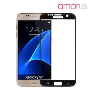 Samsung Galaxy S7 Täysin Peittävä Suojalasi Musta Amorus