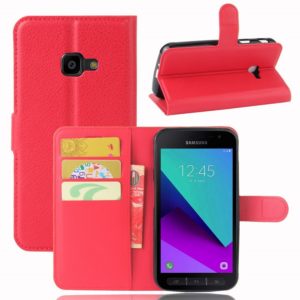 Samsung Galaxy Xcover 4 / 4s Lompakkokotelo Punainen