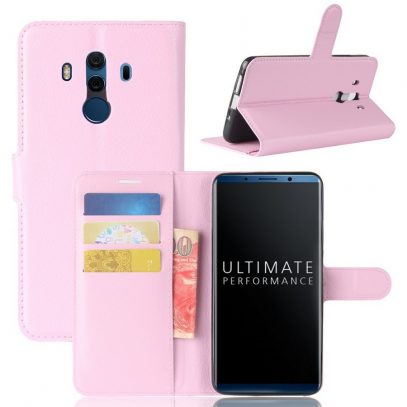 Huawei Mate 10 Pro Lompakkokotelo Vaaleanpunainen