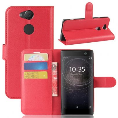 Sony Xperia XA2 Lompakkokotelo Punainen