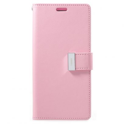 Samsung Galaxy S9+ Kotelo Rich Diary Vaaleanpunainen