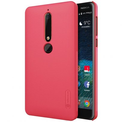 Nokia 6 (2018) Suojakuori Nillkin Frosted Punainen