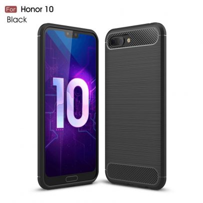 Huawei Honor 10 Suojakuori Hiilikuitu Musta