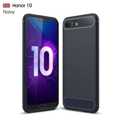 Huawei Honor 10 Suojakuori Hiilikuitu Tummansininen