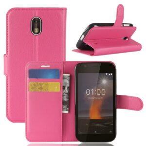Nokia 1 Suojakotelo Pinkki Lompakko