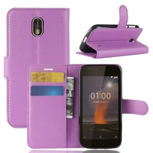 Nokia 1 Suojakotelo Violetti Lompakko