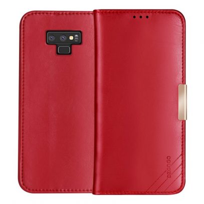 Samsung Galaxy Note 9 Nahkakotelo DZGOGO Punainen