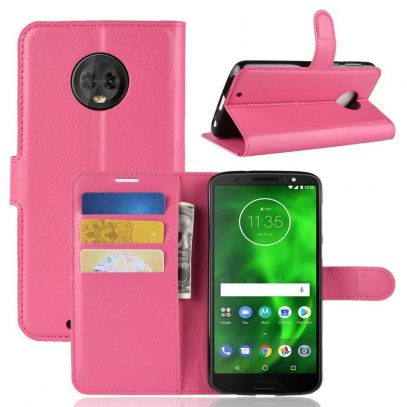 Motorola Moto G6 Suojakotelo Pinkki Lompakko