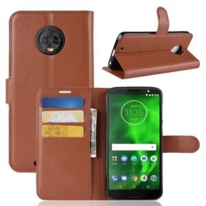 Motorola Moto G6 Suojakotelo Ruskea Lompakko